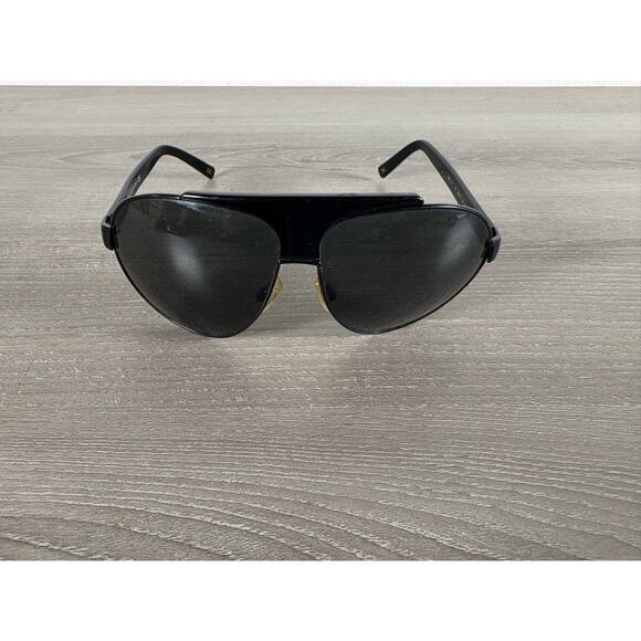 Dolce & Gabbana DG2136 Aviator Sunglasses 620/11 Black 62mm – Made in Italy - Picture 2 of 7